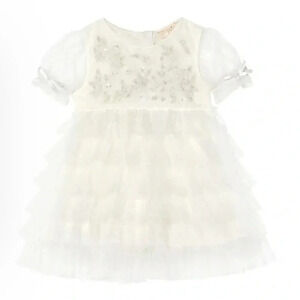 tutu du monde  white dress size 6-12 months nwt